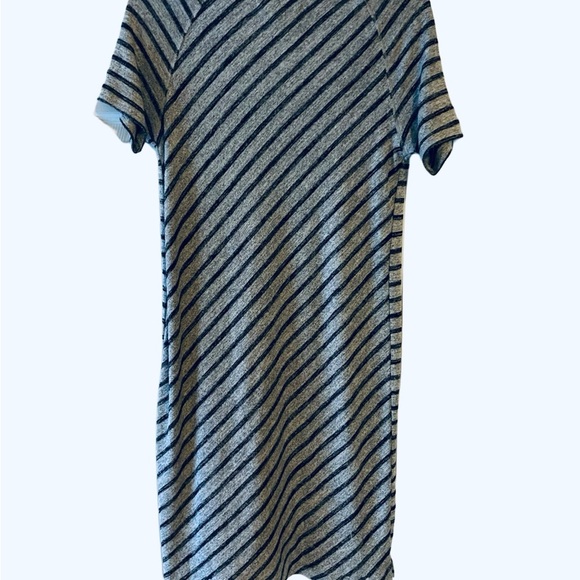 PHILOSOPHY Gray and Blue Woman’s Striped Dress - Picture 2 of 3